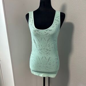 Last Tango Mint Lace Tank Top